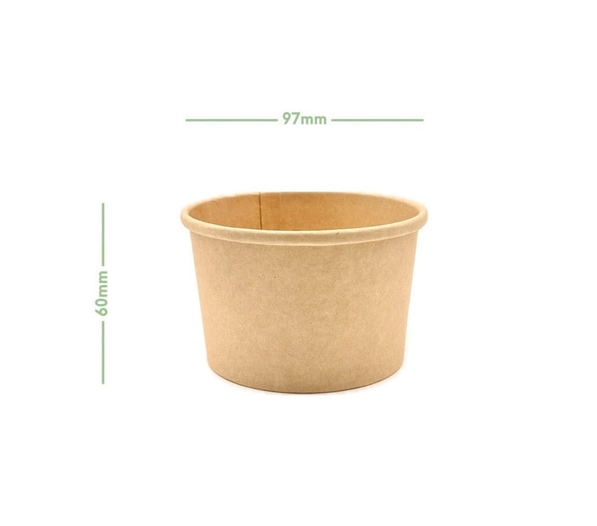 Suppenbecher - Kraftpapier - 250ml - Ø97x60mm - 500 Stück