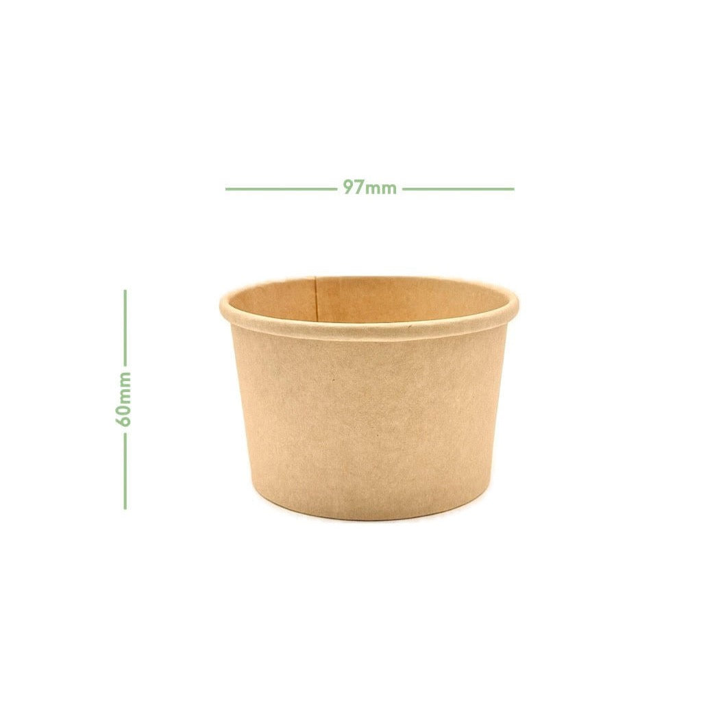 Suppenbecher - Kraftpapier - 250ml - Ø97x60mm - 500 Stück