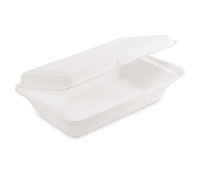 Menübox Zuckerrohr Bagasse - ungeteilt - 250 x 162 x 63mm - 400 Stück