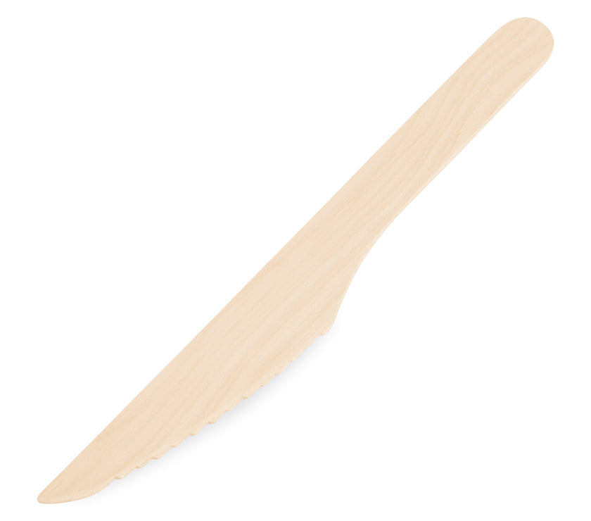 Einweg Holz Messer - 16,5cm - 2000 Stk. - FSC 100%