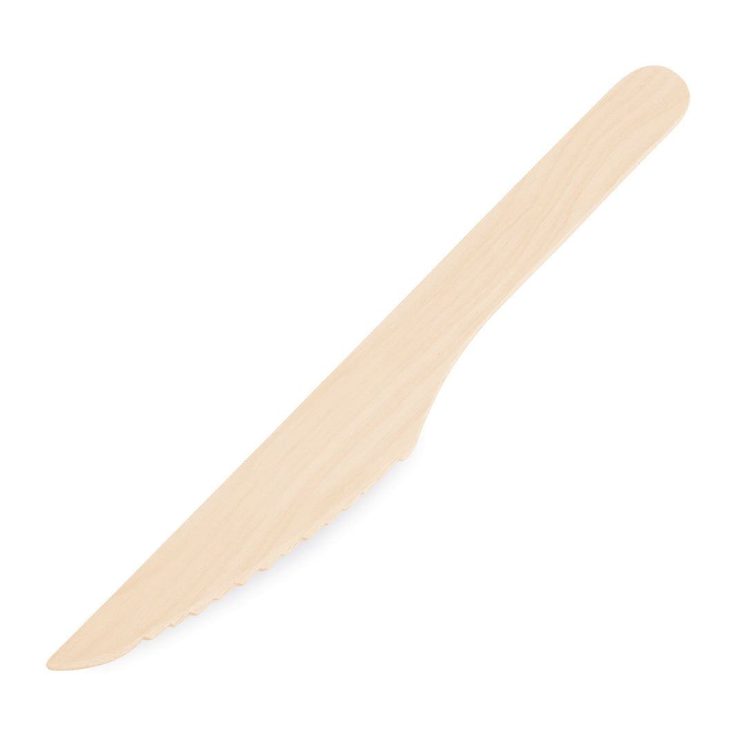 Einweg Holz Messer - 16,5cm - 2000 Stk. - FSC 100%