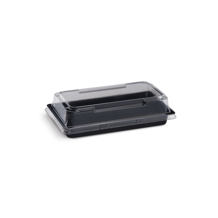 600 Stück - Sushi Box S - rPet - 170x90x17mm - Kombipack inkl. Deckel
