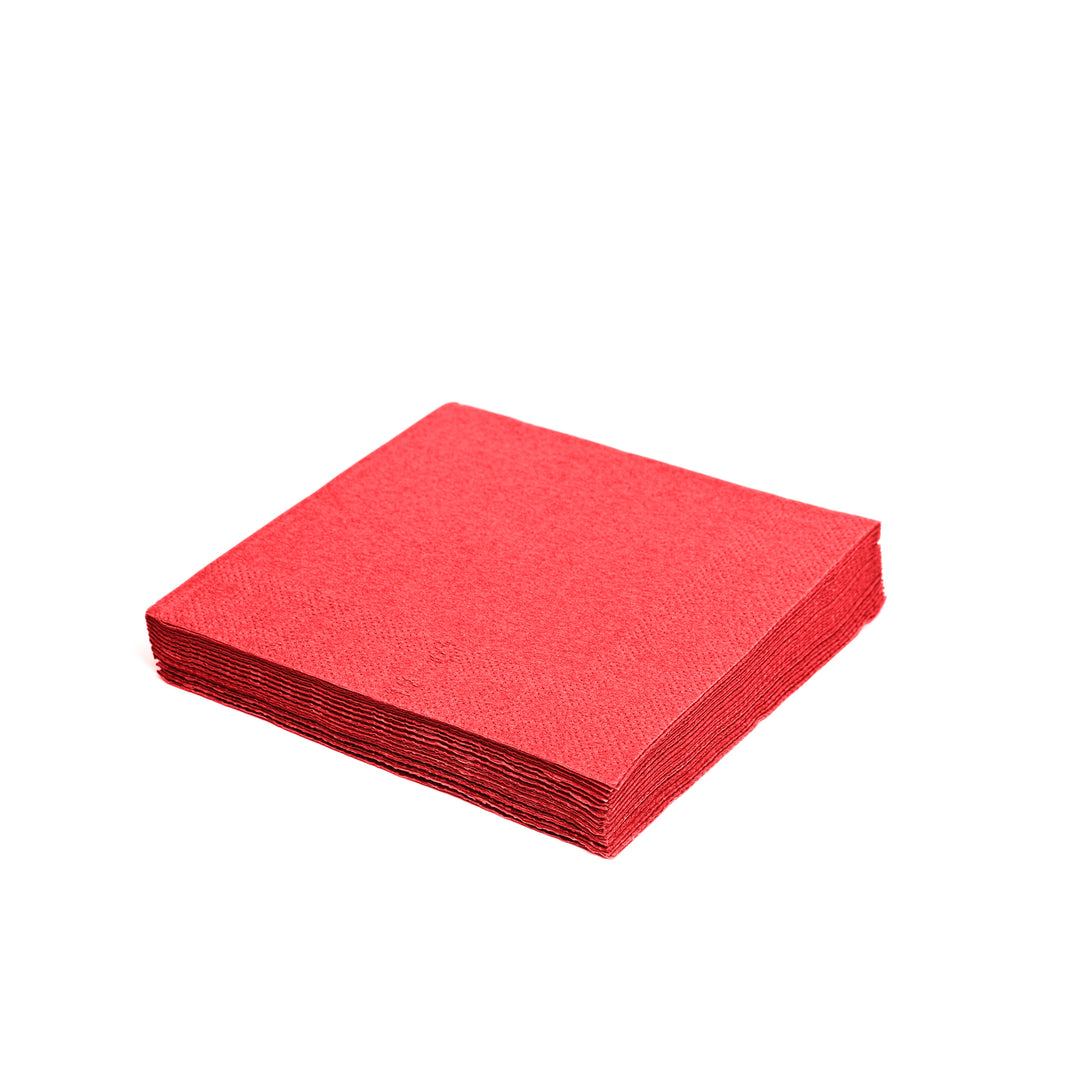 Serviette (PAP FSC Mix) 2-lagig - rot - 33 x 33 cm - 2000 Stück