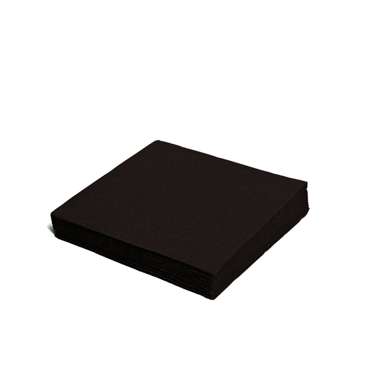 Serviette (PAP FSC Mix) 2-lagig - schwarz - 33 x 33 cm - 2000 Stück