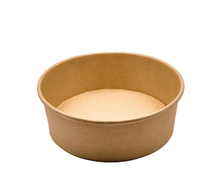 Salatschalen - Kraftkarton - 1300ml - Ø185x65mm - 300 Stk.