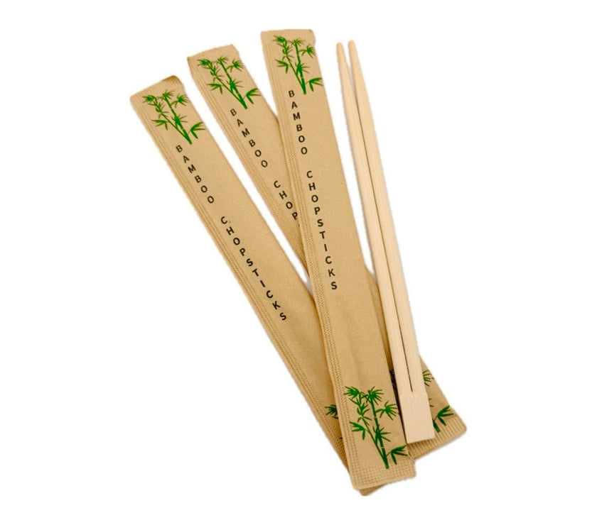 Bambus Ess Stäbchen - einzel verpackt - 21cm - 3000 Stück